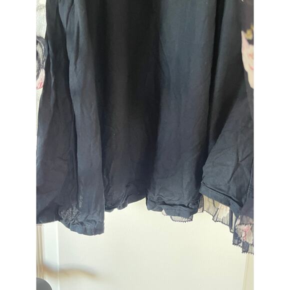 Abercrombie Fitch Dress Floral Print Fit & Flare Ruffled Hem Small - Picture 6 of 9